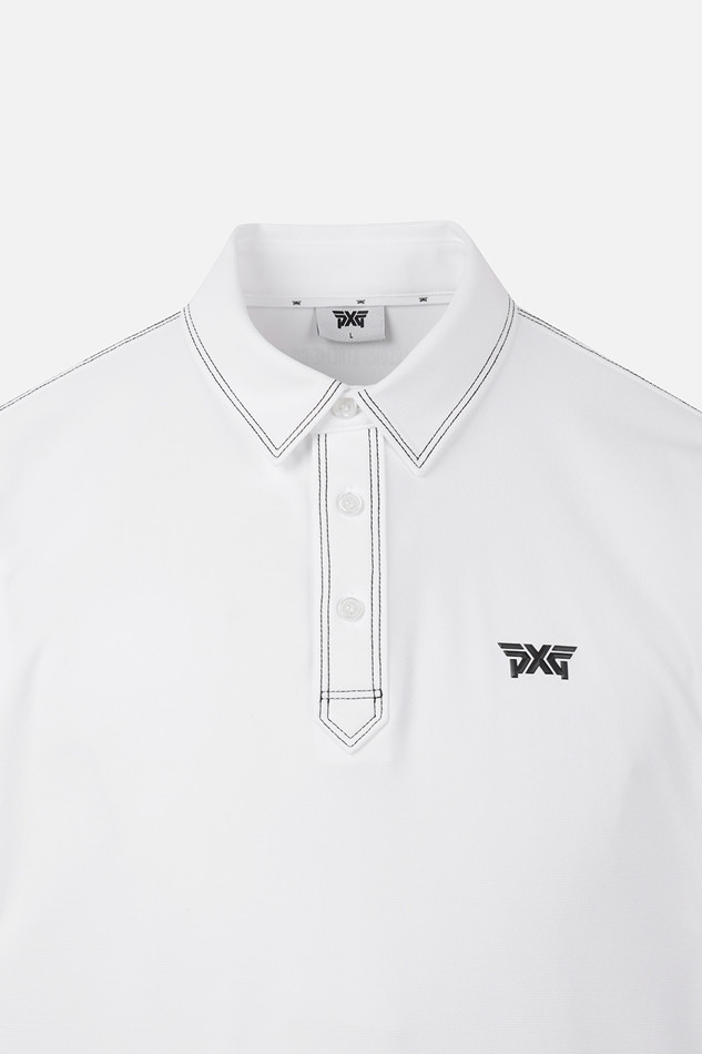 MEN STITCH POINT COLLAR SHORT SLEEVE