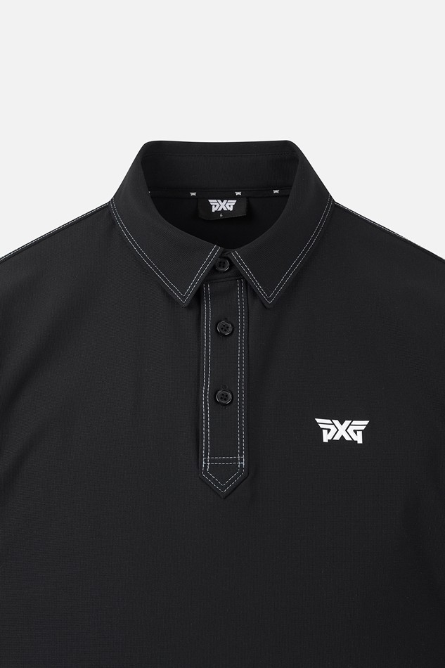 MEN STITCH POINT COLLAR SHORT SLEEVE