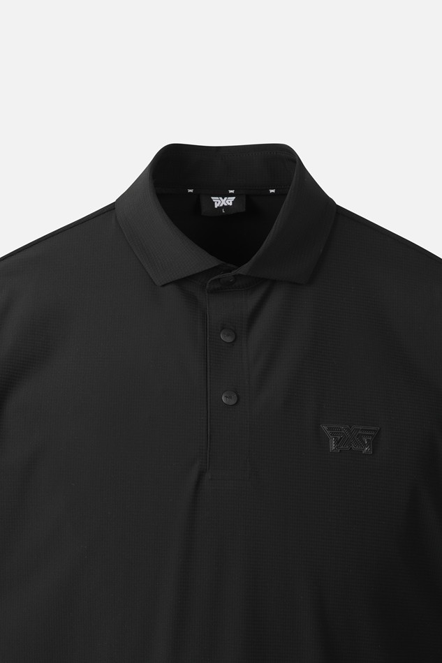 MEN AIR HOLE COLLAR SHORT SLEEVE