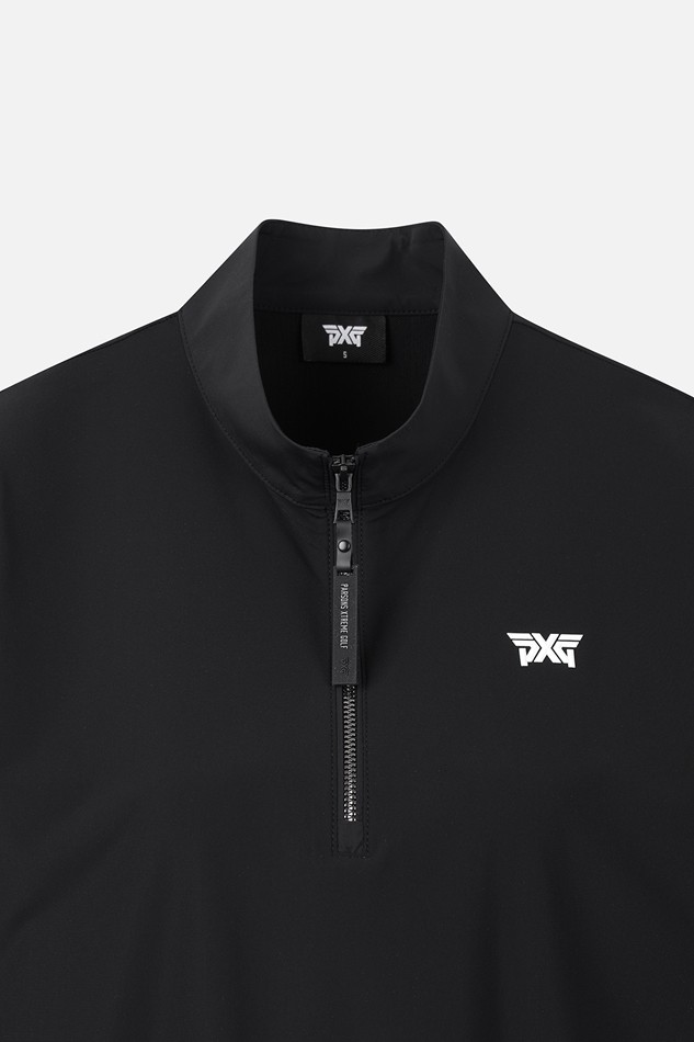 WOMEN PERFORATED ZIP-UP SHORT SLEEVE