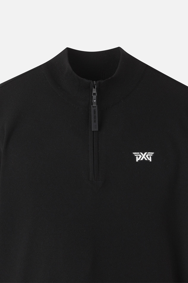 MEN HALF ZIP-UP SWEATER