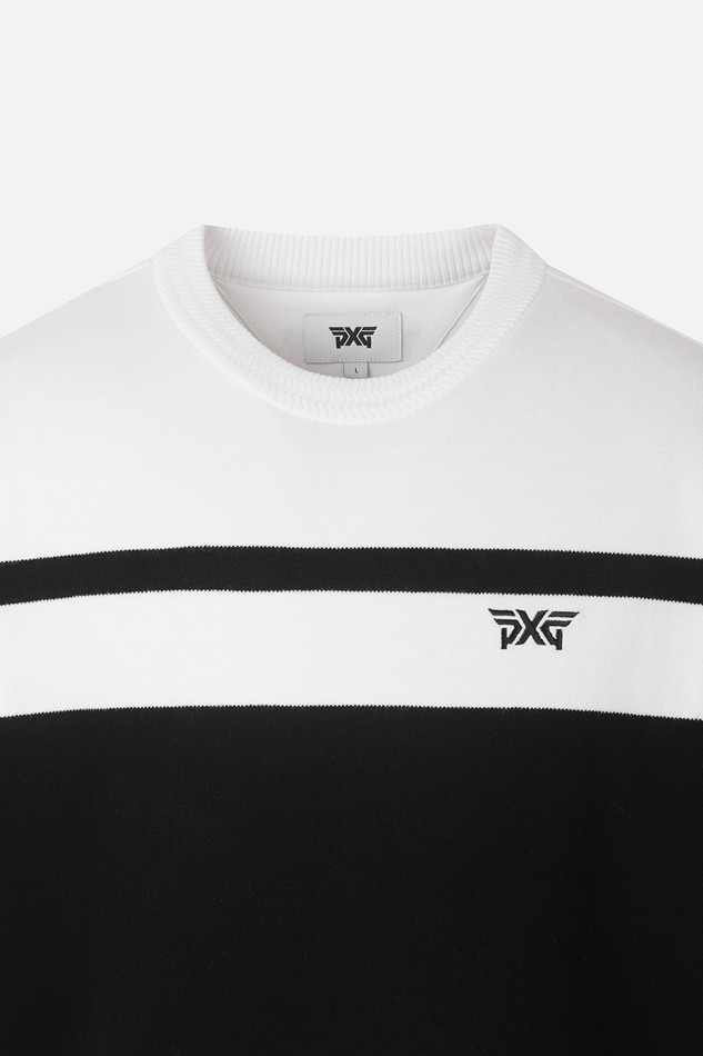 MEN COLOR BLOCKED ROUND NECK SWEATER