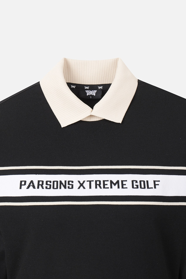 WOMEN LOGO POINT COLLARED LONG SLEEVE