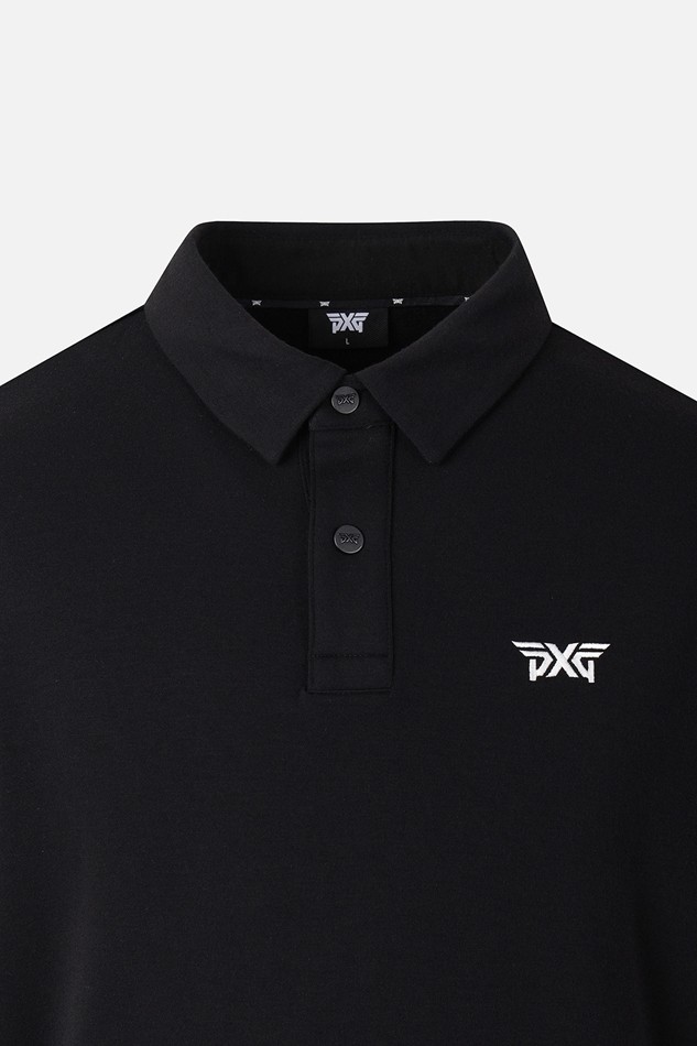 MEN RECON KNIT HYBRID COLLAR LONG SLEEVE PKWCM211421 BLACK 상품 이미지 3