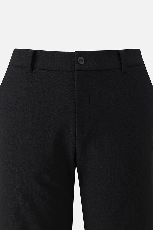 MEN BRUSHED TWO-TONE STANDARD FIT PANTS PKWPM511421 BLACK 상품 이미지 3