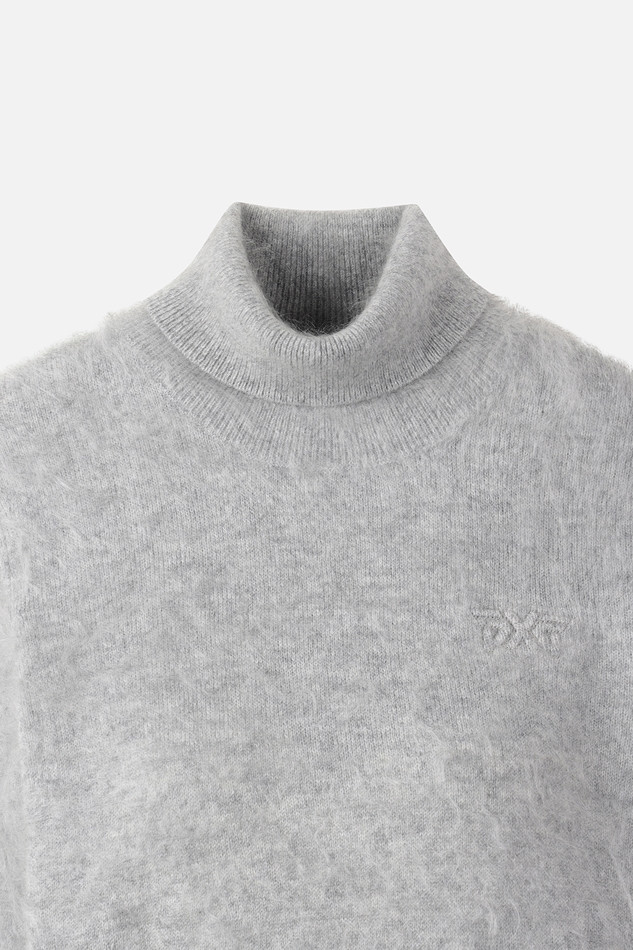 WOMEN BRUSHED CASHMERE SWEATER PKWPW411712 M/GREY 상품 이미지 3