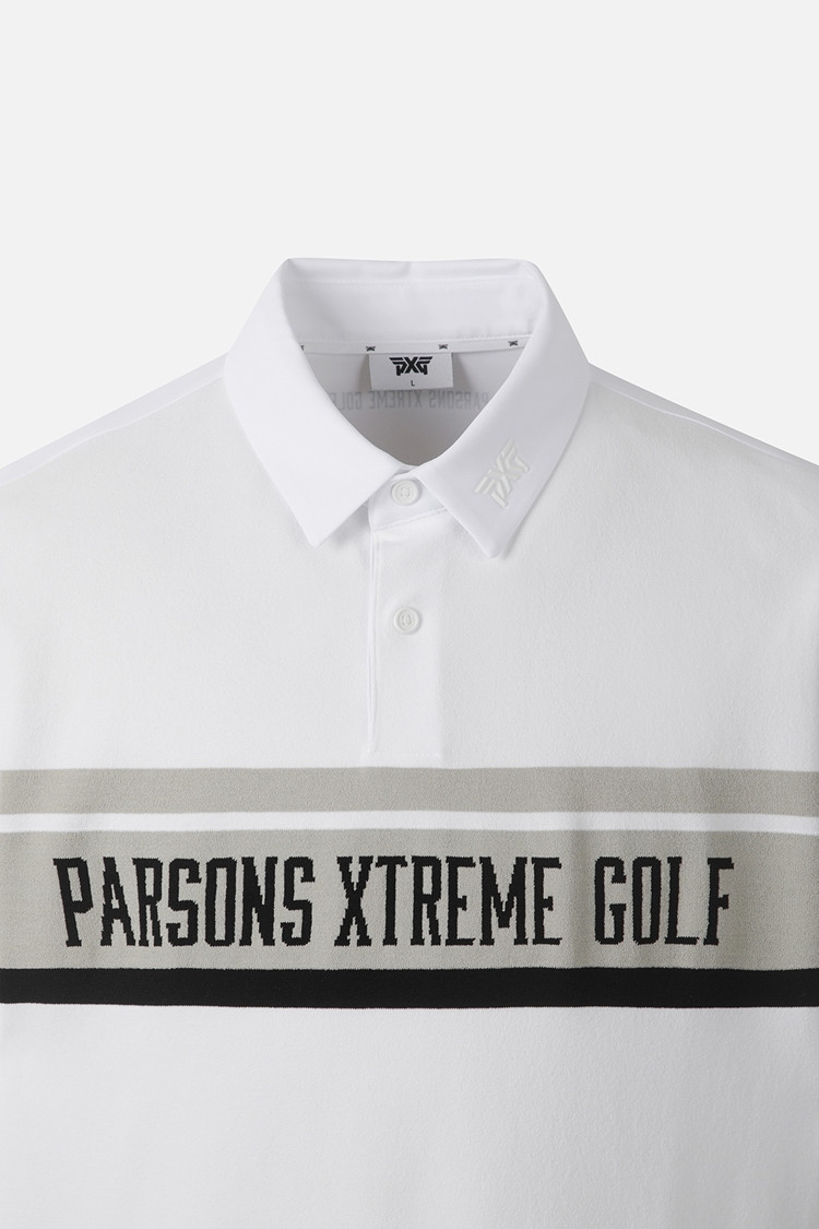 MEN KNIT HYBRID COLLAR SHORT SLEEVE