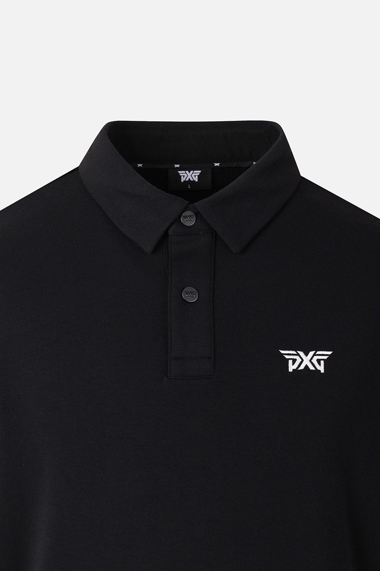 MEN RECON KNIT HYBRID COLLAR LONG SLEEVE PKWCM211421 BLACK 상품 이미지 3