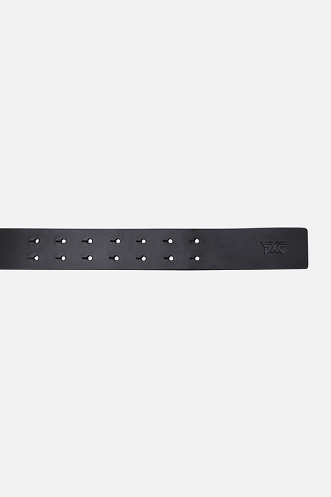 BLACK BUCKLE LOGO BELT-MEN