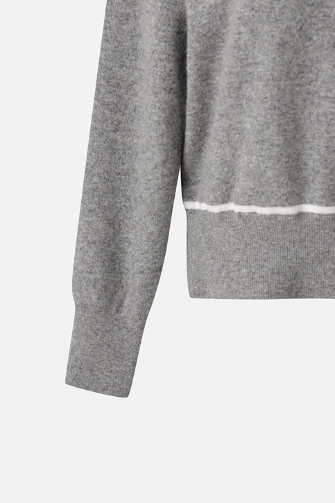 WOMEN WINTER WINDPROOF COLOR POINT SWEATER