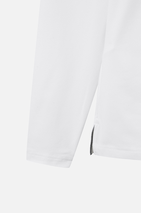 MEN ESSENTITAL BRUSHED COLLAR LONG SLEEVE