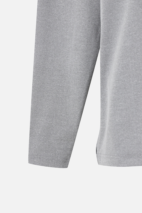 MEN ESHORT SLEEVEENTITAL BRUSHED COLLAR LONG SLEEVE