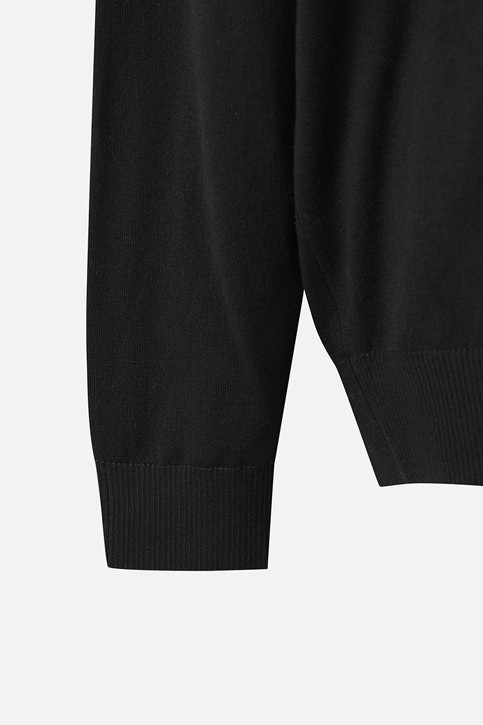 MEN RECON WINDPROOF ROUND NECK SWEATER PKFCM411021 BLACK