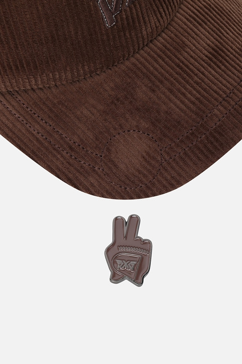 WOMEN CORDUROY BASIC CAP PKFCW850187 BROWN 상품 이미지 4