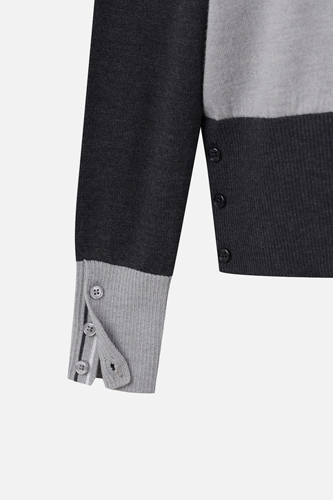 WOMEN TEXTURE MIX SWEATER