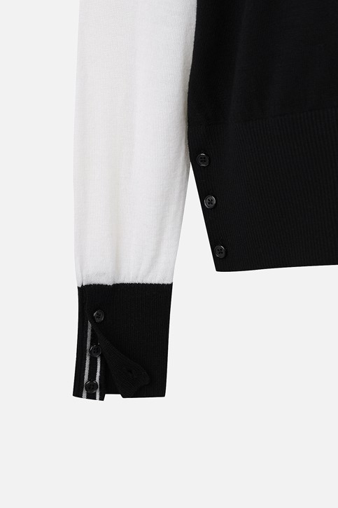 WOMEN TEXTURE MIX SWEATER