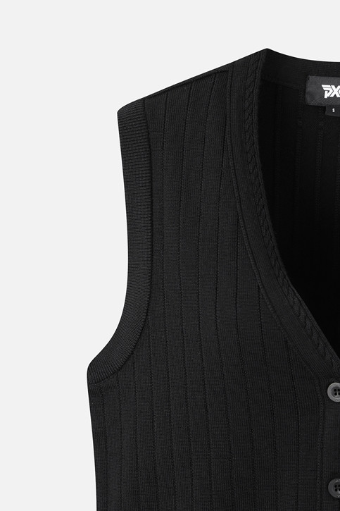 WOMEN OPEN FRONT KNIT VEST