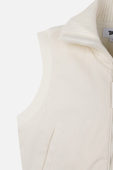 WOMEN WOVEN HYBRID KNIT VEST PKFPW421101 01,05 상품 이미지 4