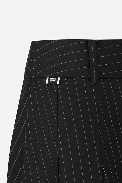 WOMEN STRIPED PLEATED SKIRT