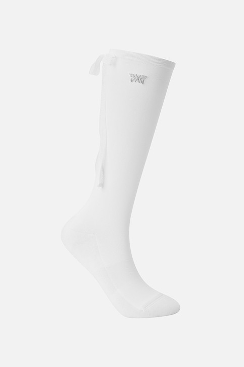 WOMEN RIBBON KNEE SOCKS PKFPW880901 WHITE 상품 이미지 4