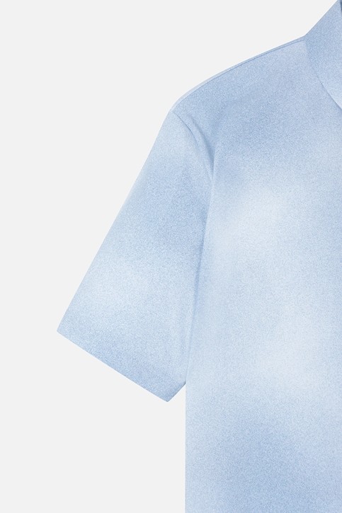 MEN GRADATION PATTERN COLLAR SHORT SLEEVE