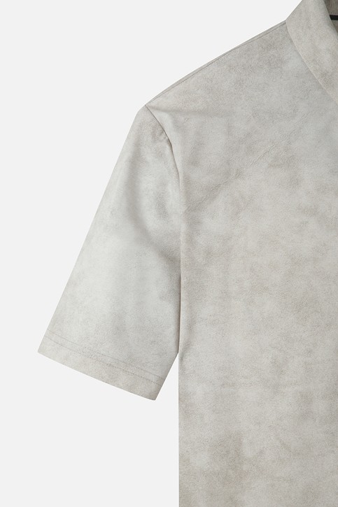 MEN PATTERN COLLAR SHORT SLEEVE