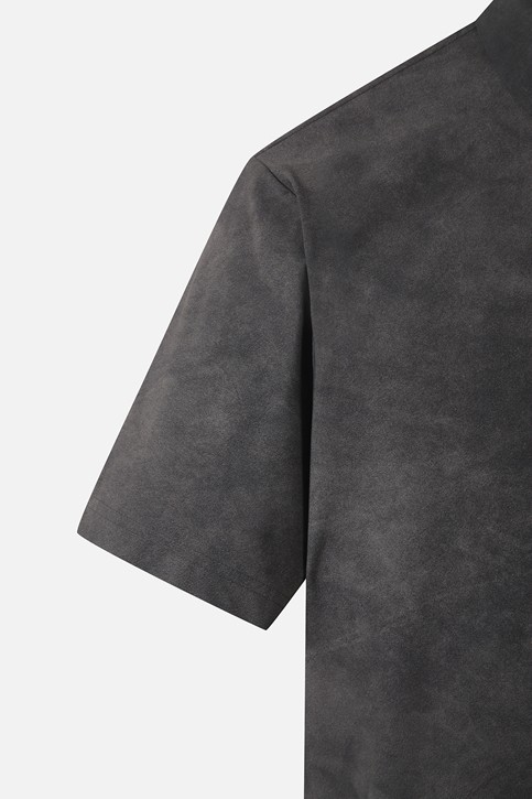 MEN PATTERN COLLAR SHORT SLEEVE