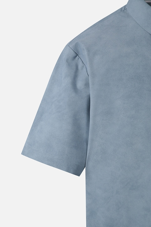 MEN PATTERN COLLAR SHORT SLEEVE