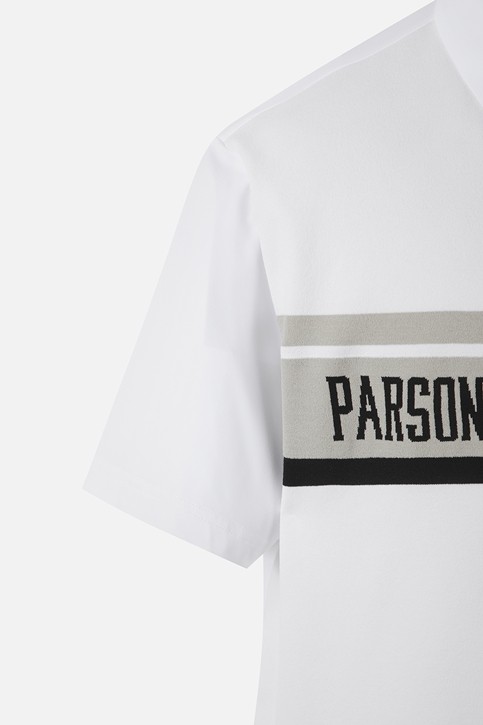 MEN KNIT HYBRID COLLAR SHORT SLEEVE