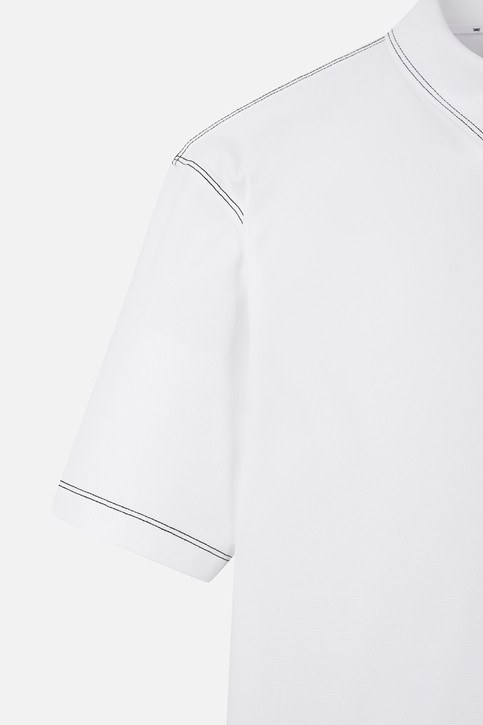 MEN STITCH POINT COLLAR SHORT SLEEVE