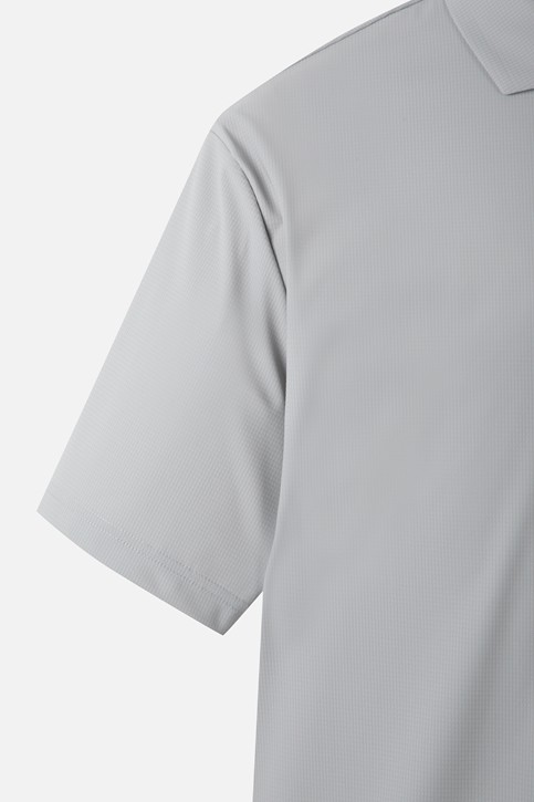 MEN AIR HOLE COLLAR SHORT SLEEVE