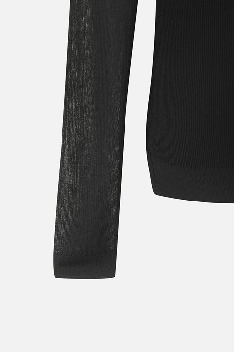 WOMEN COOL SLEEVE HIGH NECK SWEATER