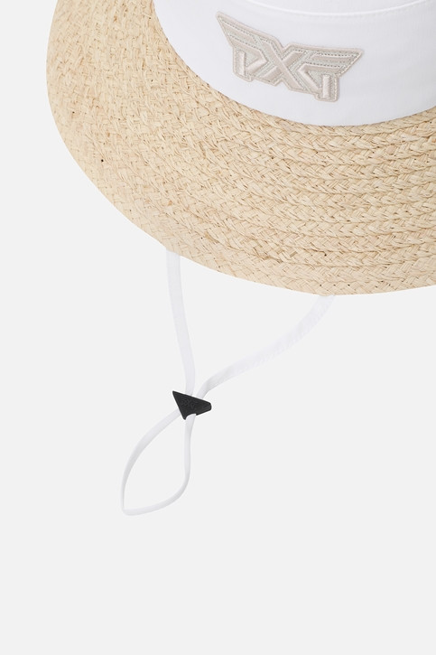 WOMEN COLORBLOCK RAFFIA HAT
