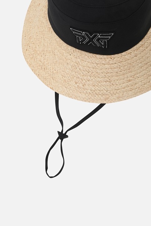 WOMEN COLORBLOCK RAFFIA HAT