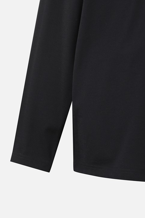 MEN KNITTED NECK COLLAR LONG SLEEVE