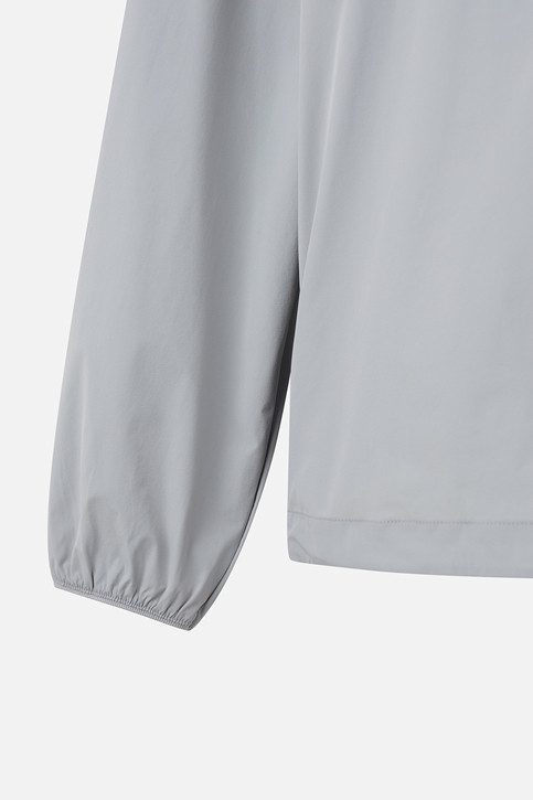 MEN WOVEN LOOSE FIT COLLAR LONG SLEEVE