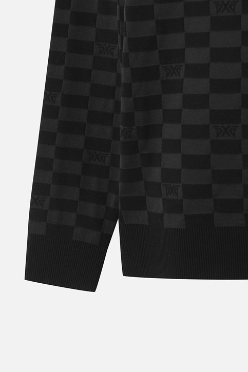 MEN JACQUARD ROUND NECK SWEATER