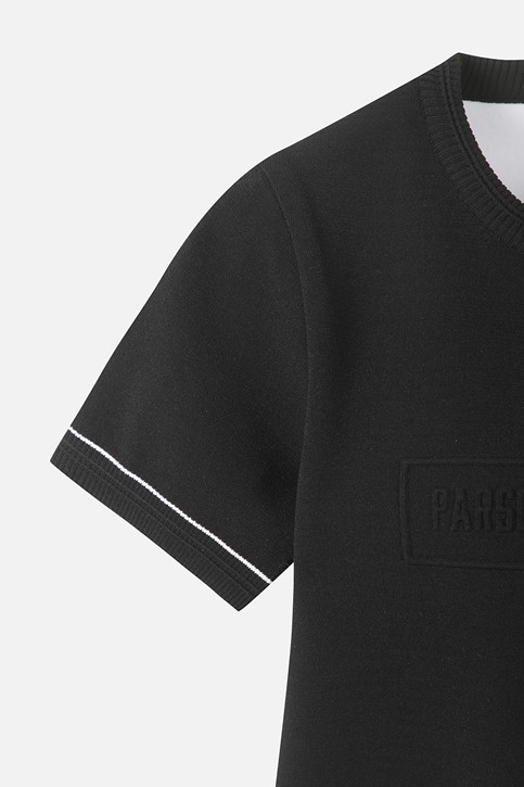 WOMEN SHORT SLEEVE ROUND NECK SWEATER