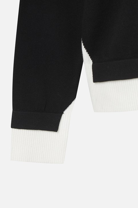 WOMEN FAKE LAYERED SWEATER