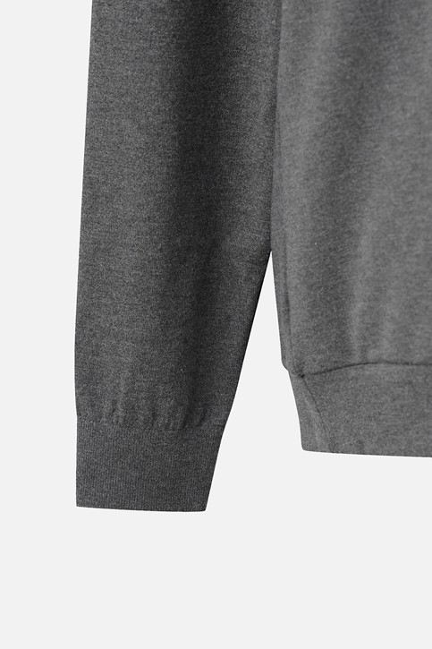MEN RECON KNIT HYBRID COLLAR LONG SLEEVE PKWCM211412 M/GREY 상품 이미지 4