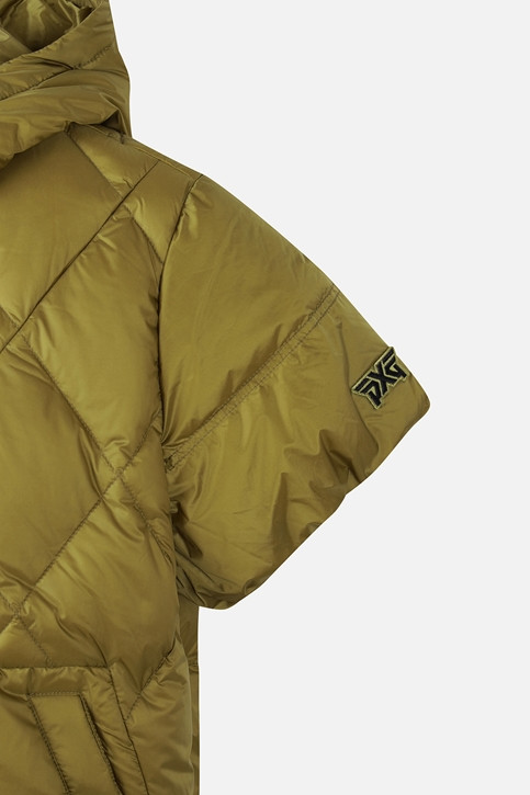 WOMEN SHORT-SLEEVE DOWN JACKET PKWCW631008 MOSS GREEN 상품 이미지 4