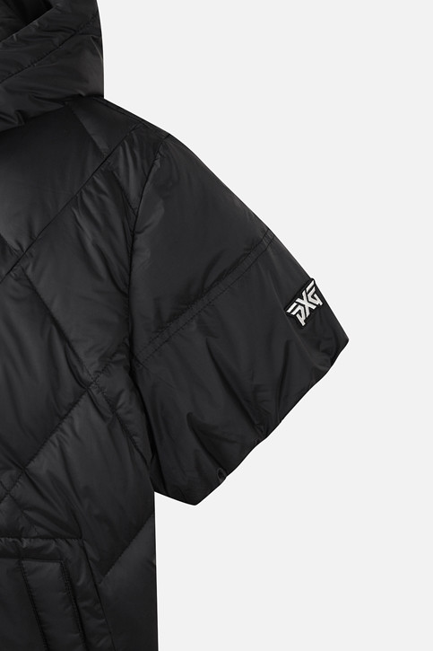 WOMEN SHORT-SLEEVE DOWN JACKET PKWCW631021 BLACK 상품 이미지 4