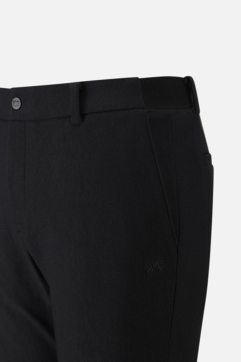 MEN BRUSHED TWO-TONE STANDARD FIT PANTS PKWPM511421 BLACK 상품 이미지 4