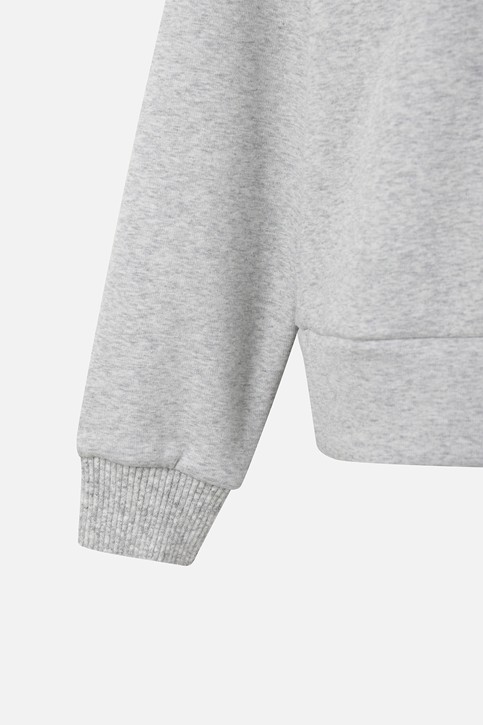 WOMEN KNIT MIX HIGH NECK LONG SLEEVE PKWPW111212 M/GREY 상품 이미지 4
