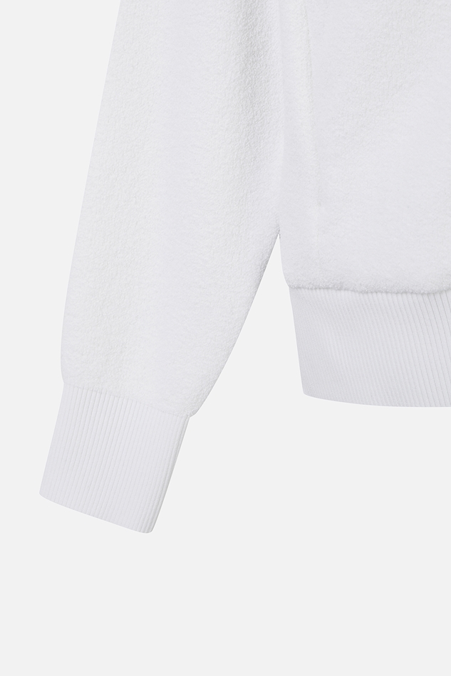 FULL ZIP-UP HOODED KNIT