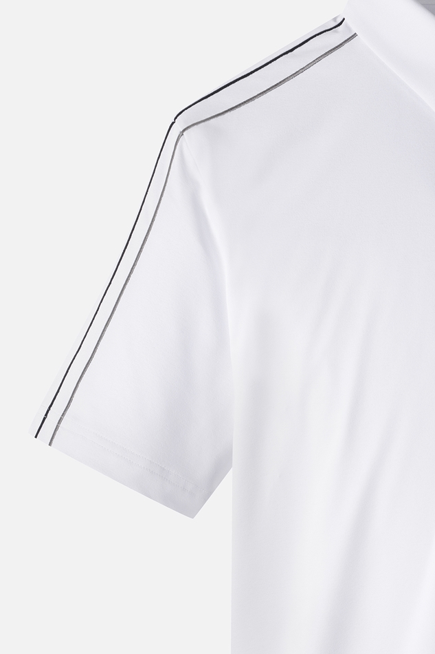 LINE POINT COLLAR SHORT-SLEEVE