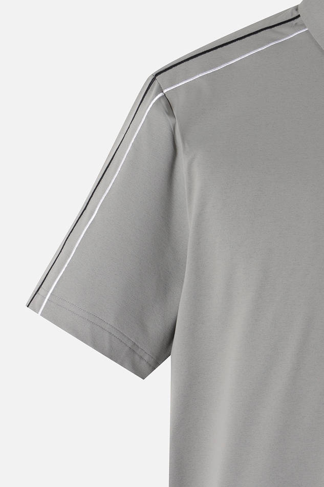 LINE POINT COLLAR SHORT-SLEEVE