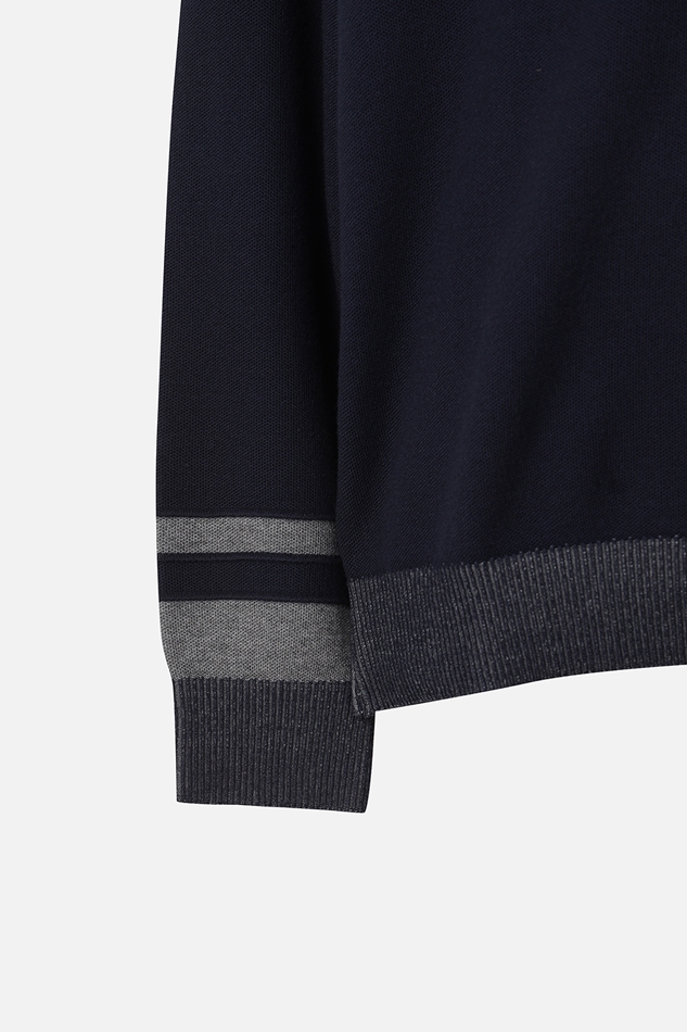 NEW TEXTURED ROUND NECK SWEATER