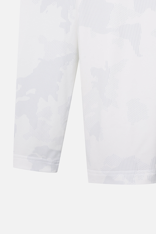PATTERN COLLAR LONG-SLEEVE