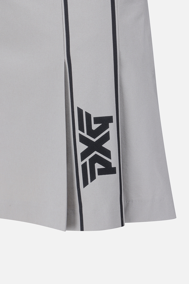 WOMEN SUMMER BIG LOGO PLEATED SKIRT